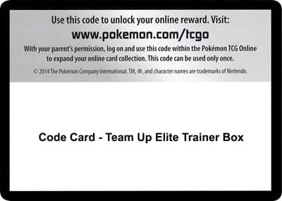Code Card - Team Up Elite Trainer Box