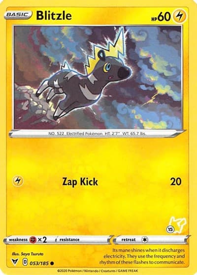 Blitzle - 053/185 (#15 Pikachu Stamped)