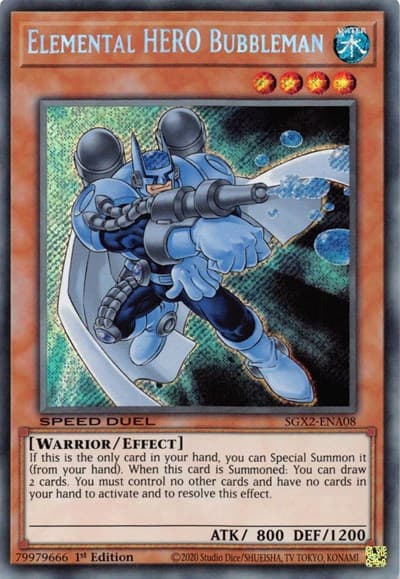 Elemental HERO Bubbleman (Secret Rare)