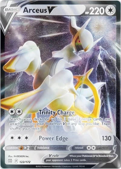 Arceus V - 122/172 (Metal Card)