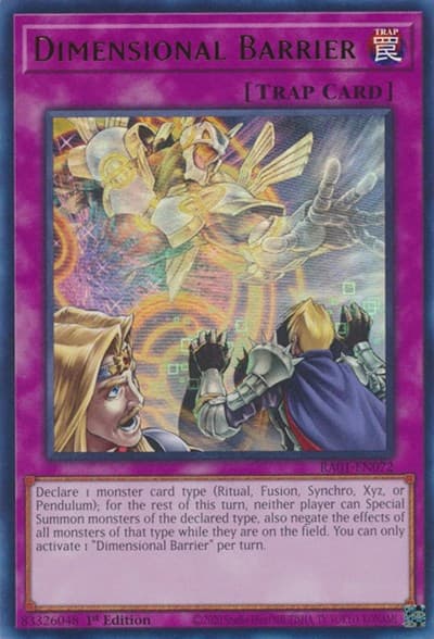 Dimensional Barrier (UR)