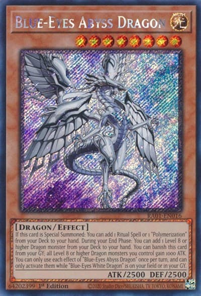 Blue-Eyes Abyss Dragon (Platinum Secret Rare)