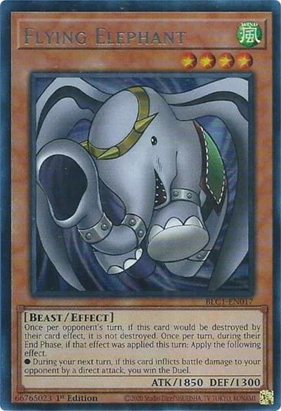 Flying Elephant (Silver)