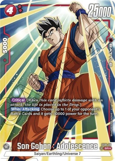Son Gohan : Adolescence (Bonus Pack Alternate Art)