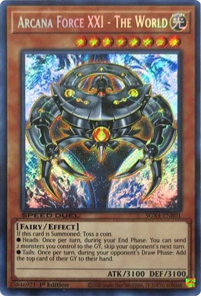 Arcana Force XXI - The World (Secret Rare)