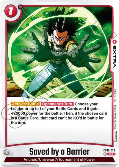 Saved by a Barrier - FB02-033 (Championship Pack 01)
