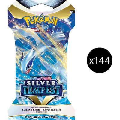 Silver Tempest Sleeved Booster Pack Case