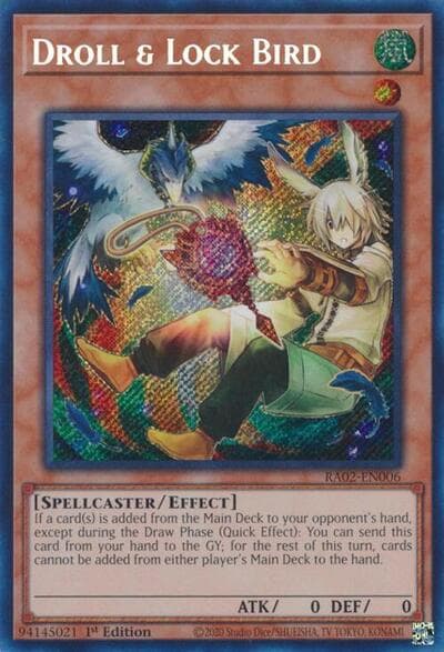 Droll & Lock Bird (Alternate Art) (Secret Rare)