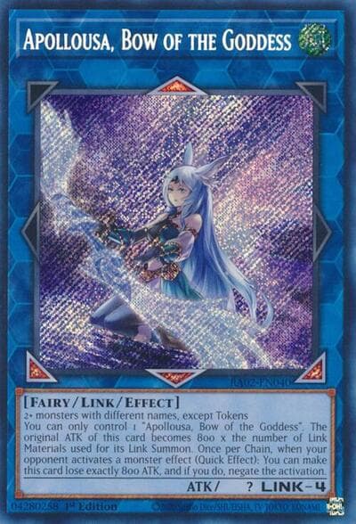 Apollousa, Bow of the Goddess (Alternate Art) (Secret Rare)