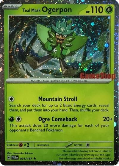 Teal Mask Ogerpon (Cosmos Holo) (Gamestop Exclusive)