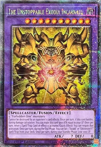 The Unstoppable Exodia Incarnate (Quarter Century Secret Rare)