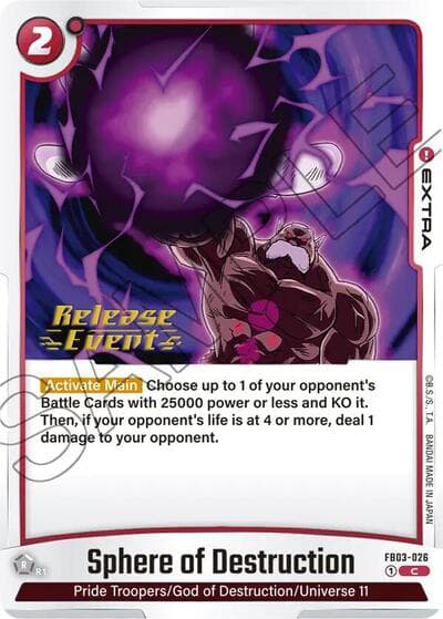 Sphere of Destruction #FB03-026