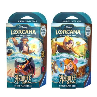 Disney Lorcana: Azurite Sea Starter Deck [Set of 2]