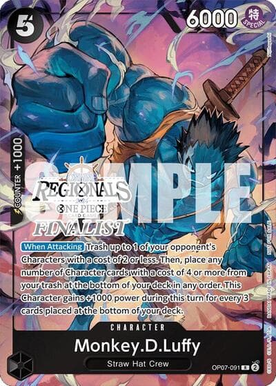 Monkey.D.Luffy (091) (Online Regional 2024 Vol. 3) [Finalist]