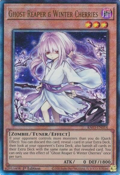 Ghost Reaper & Winter Cherries (Alternate Art) (PUR)