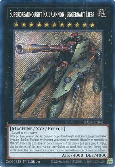Superdreadnought Rail Cannon Juggernaut Liebe (Secret Rare)