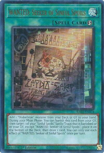 WANTED: Seeker of Sinful Spoils (UR)