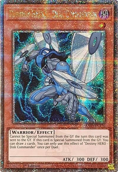 Destiny HERO - Disk Commander (Quarter Century Secret Rare)