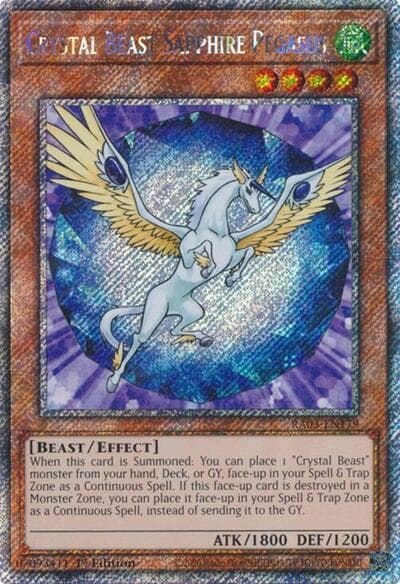 Crystal Beast Sapphire Pegasus (Platinum Secret Rare)