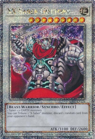XX-Saber Gottoms (Quarter Century Secret Rare)