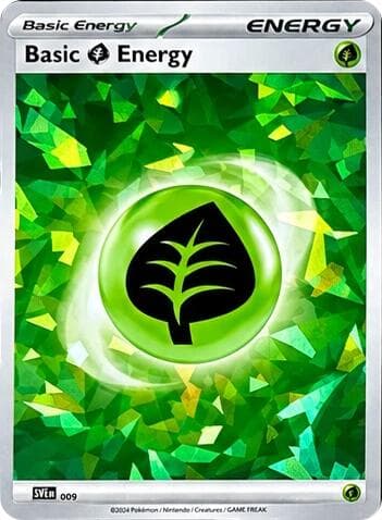Basic Grass Energy (Cracked Ice Holo) #009