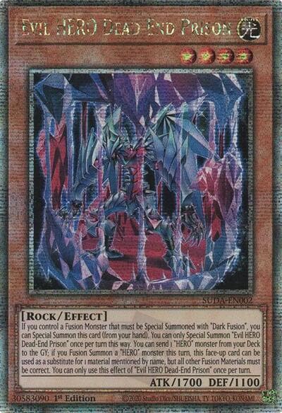 Evil HERO Dead-End Prison (Quarter Century Secret Rare)