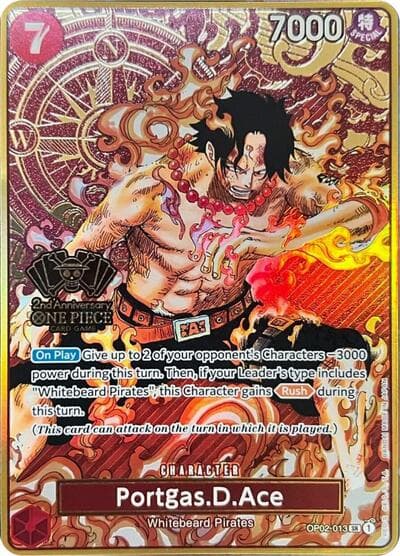 Portgas.D.Ace (One Piece Japanese Version 2nd Anniversary Set)
