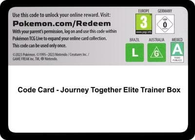 Code Card - Journey Together Elite Trainer Box