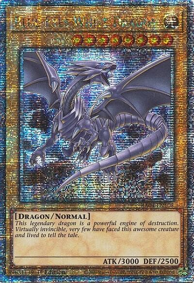 Blue-Eyes White Dragon (8th Art) (Quarter Century Secret Rare)