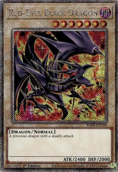 Red-Eyes Black Dragon (8th Art) (Platinum Secret Rare)