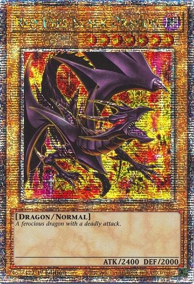 Red-Eyes Black Dragon (8th Art) (Quarter Century Secret Rare)