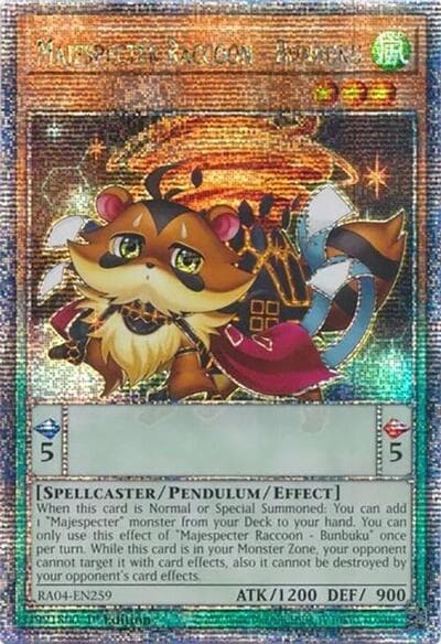 Majespecter Raccoon - Bunbuku (Quarter Century Secret Rare)