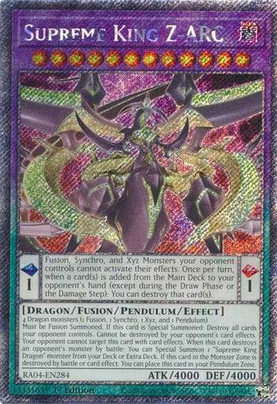 Supreme King Z-ARC (Platinum Secret Rare)