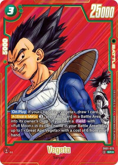Vegeta - SB01-025 (Alternate Art)