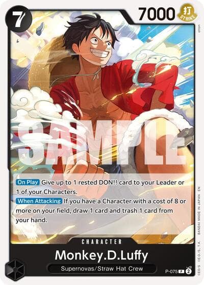 Monkey.D.Luffy - P-075 (Reprint)