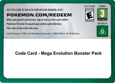 Code Card - Mega Evolution Booster Pack