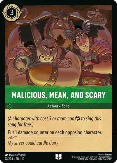 Malicious, Mean, and Scary