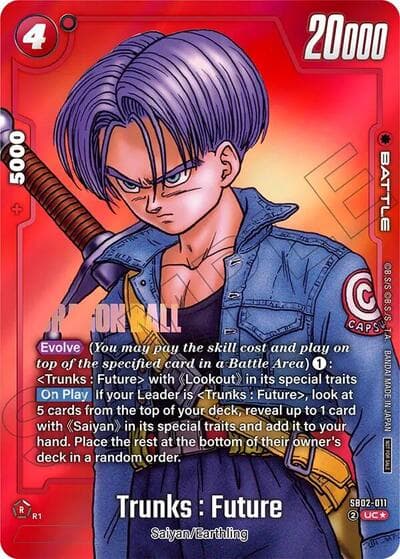 Trunks : Future - SB02-011 (Limited Pack MANGA Version 02)