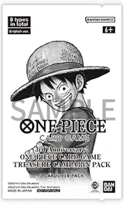 3rd Anniversary One Piece Card Game Treasure Campaign Pack