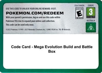 Code Card - Mega Evolution Build and Battle Box