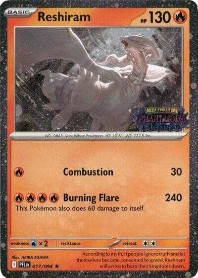 Reshiram (Phantasmal Flames Stamped)