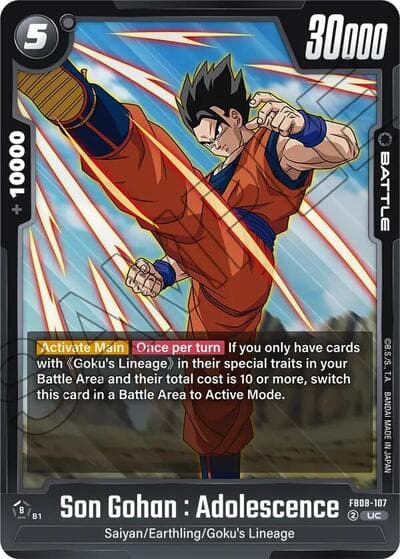 Son Gohan : Adolescence - FB08-107
