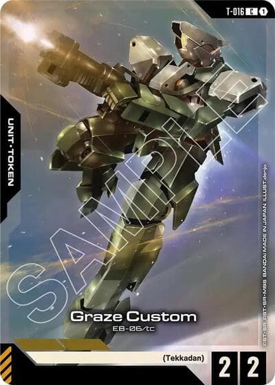 Graze Custom (T-016) Token (Premium Card Collection Gundam Assemble)