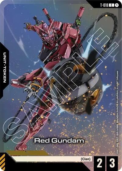 Red Gundam (T-018) Token (Premium Card Collection Gundam Assemble)