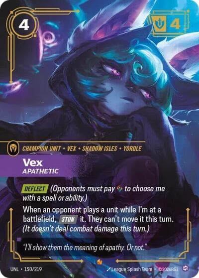 Vex, Apathetic