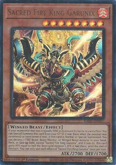 Sacred Fire King Garunix (Ultra Rare)