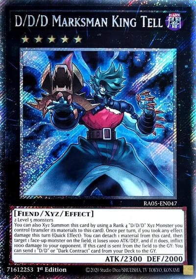 D/D/D Marksman King Tell (Platinum Secret Rare)