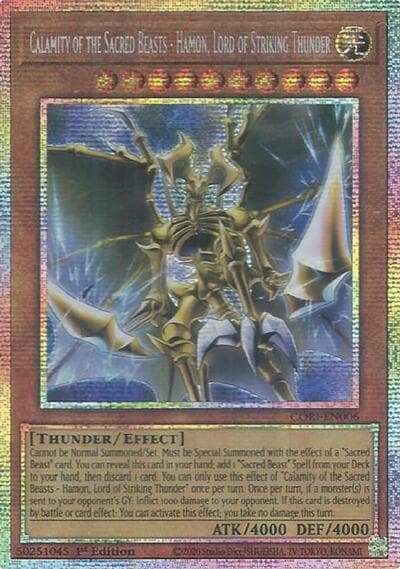 Calamity of the Sacred Beasts - Hamon, Lord of Striking Thunder (Starlight Rare)