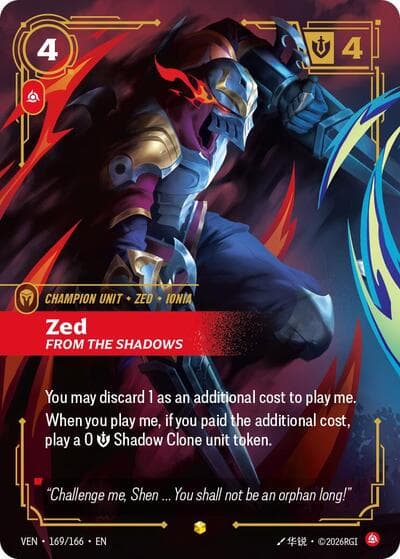 Zed, From the Shadows (Overnumbered)