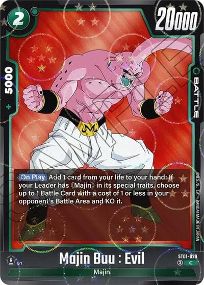 Majin Buu : Evil - ST01-029 (Dragon Ball Pattern)